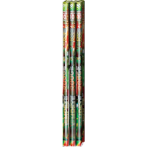 CHANDELLE TEMPÊTE® ROUGE ET VERTE (pièce)