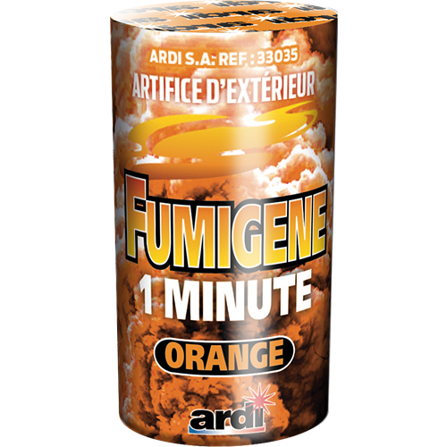 5 POTS FUMIGÈNE 1mn Orange
