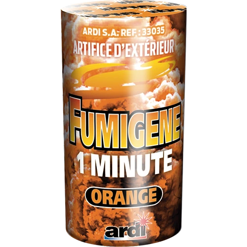 POT FUMIGÈNE 1 MN ORANGE (pièce)