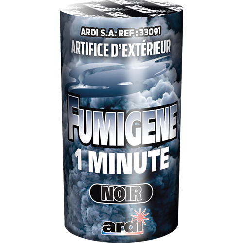 POT FUMIGÈNE 1 MN NOIR (pièce)