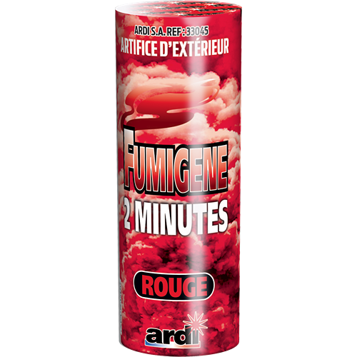 POT FUMIGÈNE 2 MN ROUGE (pièce)
