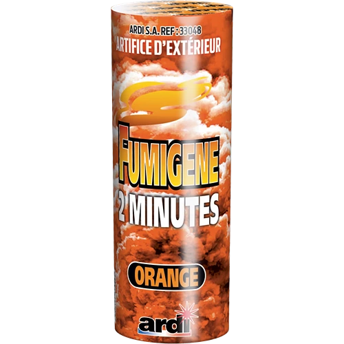 POT FUMIGÈNE 2 MN ORANGE (pièce)