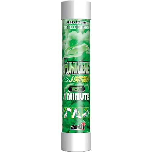 TUBE FUMIGÈNE À FROTTOIR 1MN VERT (1 pièce)