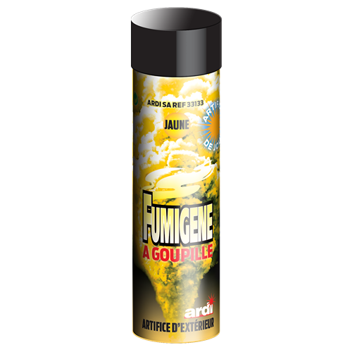 FUMIGÈNE À GOUPILLE 1 MN JAUNE (pièce)