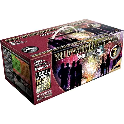 FEU D'ARTIFICE PORTABLE® DE PROXIMITÉ 2MN