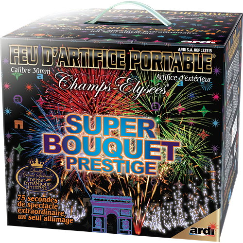 FEU D'ARTIFICE PORTABLE® SUPER BOUQUET PRESTIGE