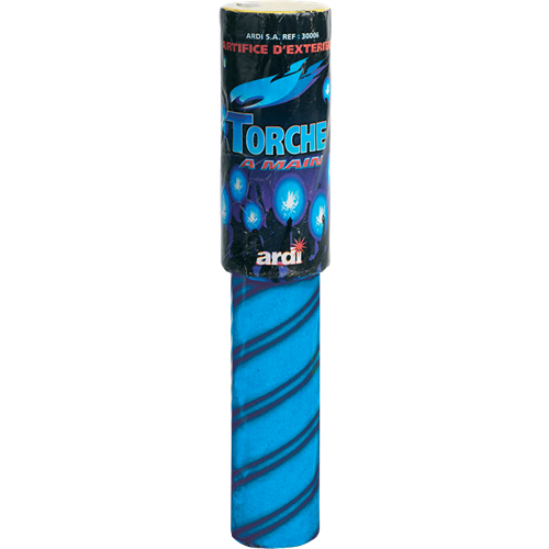 TORCHE À MAIN BLEUE (pièce)