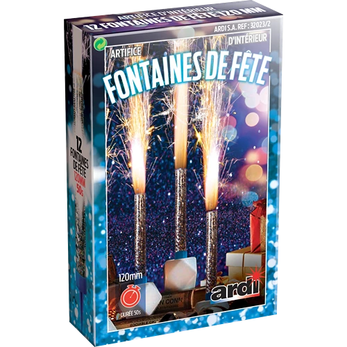 BOÎTE PERGBOARDABLE DE FONTAINES DE FÊTE 120MM (pièce)