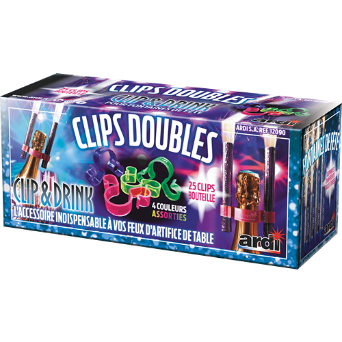 CLIPS DOUBLES CLIP AND DRINK (pièce)