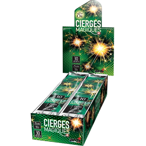 CIERGES MAGIQUES 25CM (pièce)