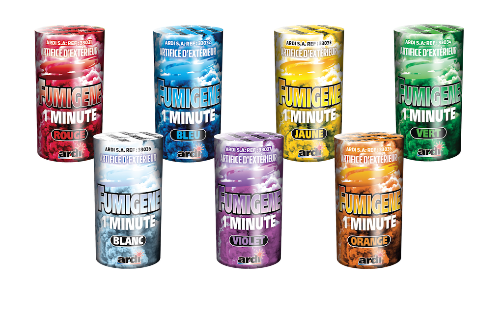 ASSORTIMENT DE FUMIGÈNES 1 MN