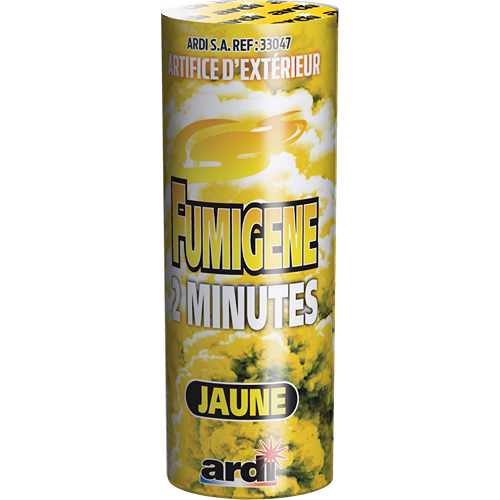 POT FUMIGÈNE 2 MN JAUNE