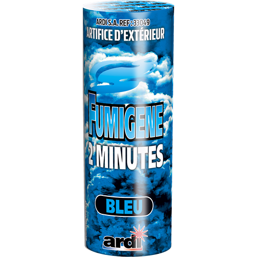 POT FUMIGÈNE 2 MN BLEU
