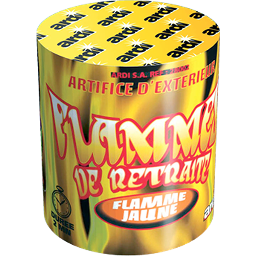 FLAMME DE RETRAITE JAUNE