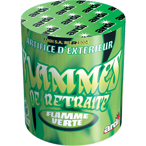 FLAMME DE RETRAITE VERTE