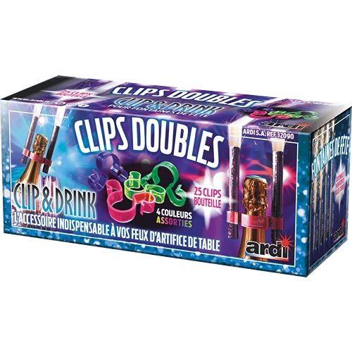 CLIPS DOUBLES CLIP AND DRINK
