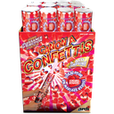 [46004] CANON LANCE-CONFETTIS CŒURS ROUGES MÉTALLISÉS 30CM