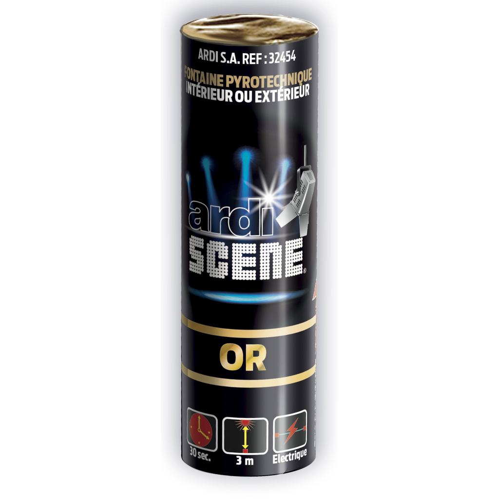 ARDI SCENE - Fontaine Int et Ext Or - 3m / 30s (pièce)