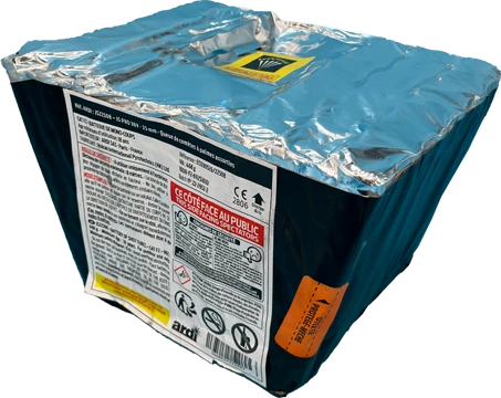 JS PRO 36V - 36 Départs - Calibre 25mm - Queue comètes à palmes ass
