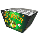 Compact 49 Départs – 20mm - 7 salves de 7 comètes vertes et bombettes saule or. (pièce)