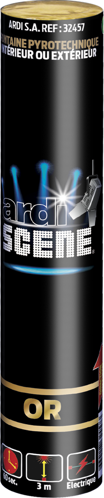 ARDI SCENE - Fontaine Int et Ext Or - 3m / 60s (pièce)