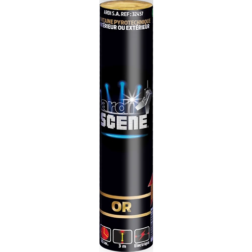 ARDI SCENE - Fontaine Int et Ext Or - 3m / 60s - BoÎte de 5 pièces