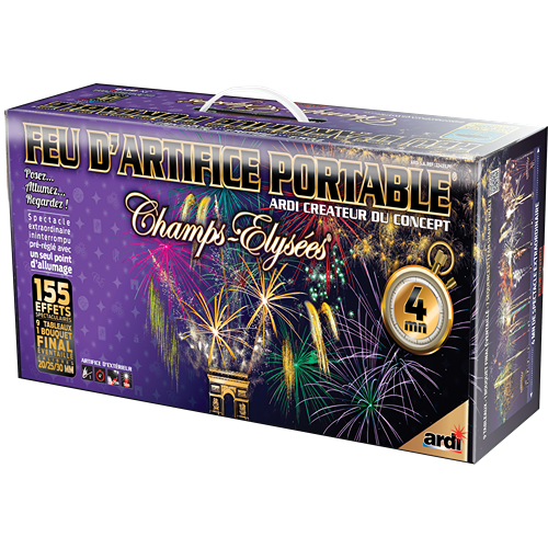 FEU D'ARTIFICE PORTABLE® CHAMPS-ÉLYSÉES® 4MN