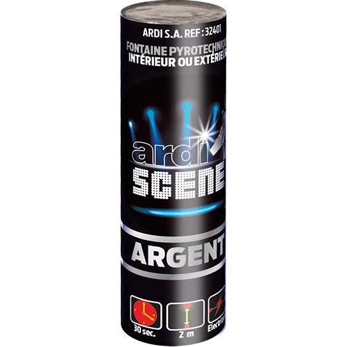 [SC32401] ARDI SCENE - Fontaine Int et Ext Argent - 2m / 30s - Boîte de 5 pièces