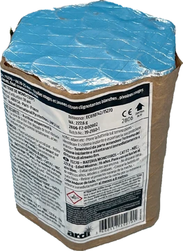 [15270] VK 19-25 mm Etoiles rouges et jaunes citron clig blc, pivoines r v b