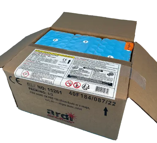 [15261] ZK PRO 120-25mm-Saule or à rouge, vert, bleue, cligno blanc,violet