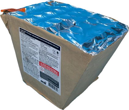 [15282P] VK 25V-30 mm Salves évent. pots à feu étoiles cligno vertes et or  (pièce)