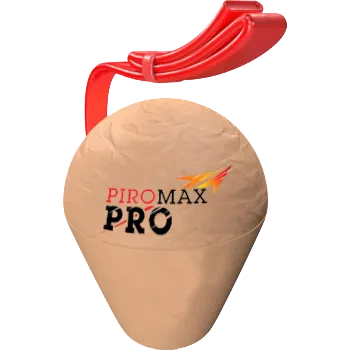 [PX150RI05P] Bombe 150mm - Double Crossette Pourpre et Vert avec pistil or cligno (pièce)