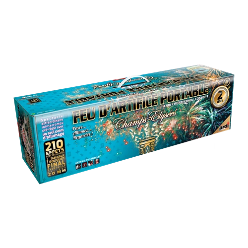 [22521LPF] FEU D'ARTIFICE PORTABLE® CHAMPS-ÉLYSÉES® 2MN