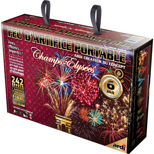 [22506LPF] FEU D'ARTIFICE PORTABLE® CHAMPS-ÉLYSÉES® 6MN