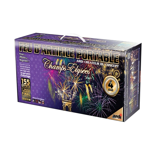 [22431LPF] FEU D'ARTIFICE PORTABLE® CHAMPS-ÉLYSÉES® 4MN