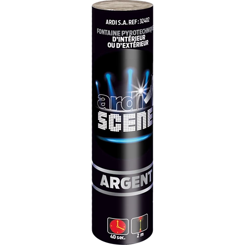 [32402] ARDI SCENE - Fontaine Int et Ext Argent - 2m / 40s