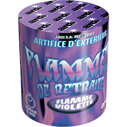 [28005P] FLAMME DE RETRAITE VIOLET (pièce)