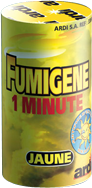 [33033P] POT FUMINEGE 1 MN JAUNE (pièce)