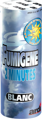 [33044P] POT FUMIGENE 2 MN BLANC (pièce)