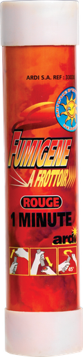 [33038P] TUBE FUMIGÈNE À FROTTOIR 1mn Rouge (pièce)