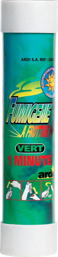 [33039P] TUBE FUMIGÈNE À FROTTOIR 1mn Vert (pièce)