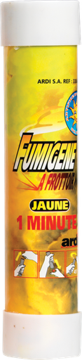 [33040P] TUBE FUMIGÈNE À FROTTOIR 1mn Jaune (pièce)