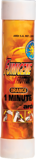 [33042P] TUBE FUMIGÈNE À FROTTOIR 1mn Orange (pièce)