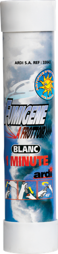 [33043P] TUBE FUMIGÈNE À FROTTOIR 1mn Blanc (pièce)