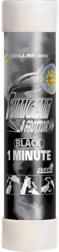 [33093P] TUBE FUMIGÈNE À FROTTOIR 1mn Noir (pièce)