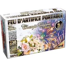 FEU D'ARTIFICE PORTABLE® CHAMPS-ÉLYSÉES® MARIAGE PRESTIGE 5MN MUSICAL