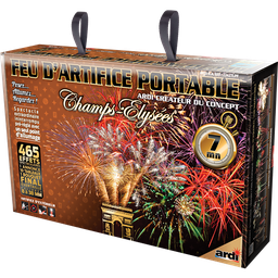 FEU D'ARTIFICE PORTABLE® CHAMPS-ÉLYSÉES® 7MN