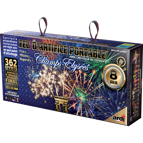 [22308LPF] FEU D'ARTIFICE PORTABLE® CHAMPS-ÉLYSÉES® 8MN