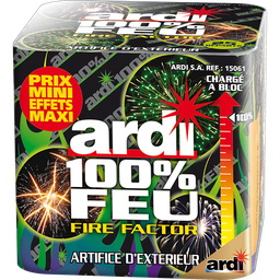 [15061] FEU D'ARTIFICE COMPACT FIRE FACTOR - 100% FEU - ARDI X16