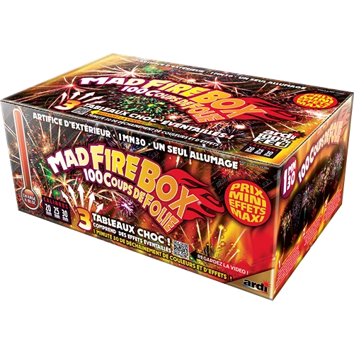 [SC22384] FEU D'ARTIFICE MAD FIRE BOX® (pièce)
